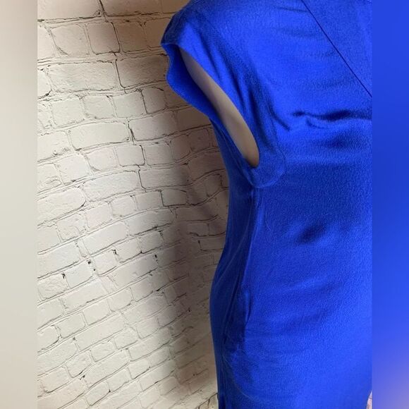 🆕 J CREW | Blue Key Hole Neck Shift Dress Size Small - Picture 5 of 5